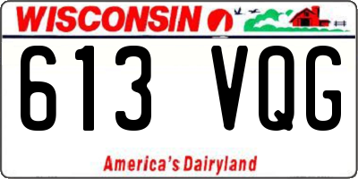 WI license plate 613VQG