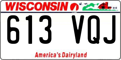 WI license plate 613VQJ