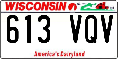 WI license plate 613VQV