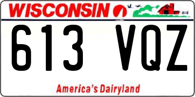 WI license plate 613VQZ