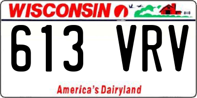 WI license plate 613VRV