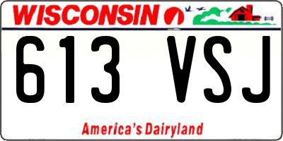 WI license plate 613VSJ