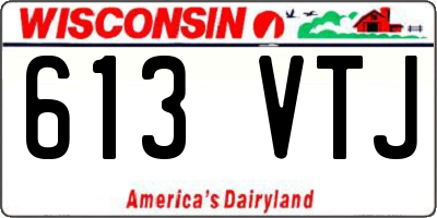 WI license plate 613VTJ