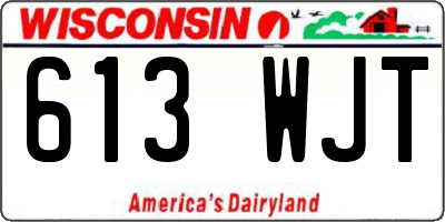 WI license plate 613WJT