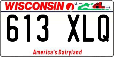 WI license plate 613XLQ