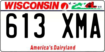 WI license plate 613XMA