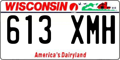 WI license plate 613XMH