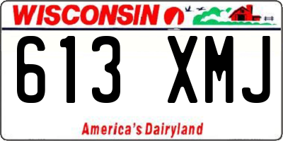 WI license plate 613XMJ