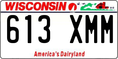 WI license plate 613XMM