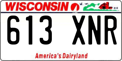 WI license plate 613XNR