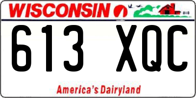 WI license plate 613XQC