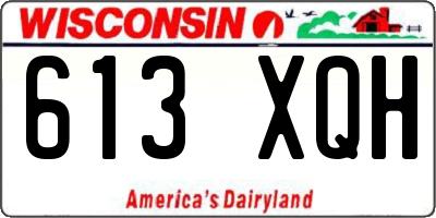 WI license plate 613XQH