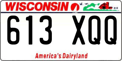 WI license plate 613XQQ