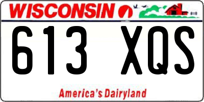 WI license plate 613XQS