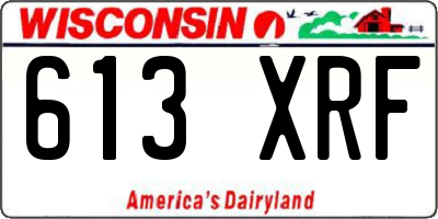 WI license plate 613XRF