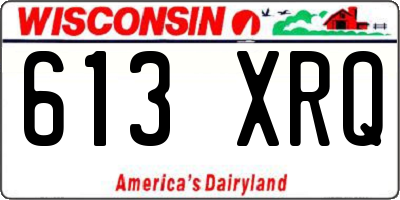 WI license plate 613XRQ