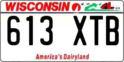 WI license plate 613XTB