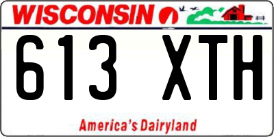 WI license plate 613XTH