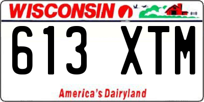 WI license plate 613XTM