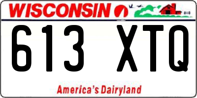 WI license plate 613XTQ