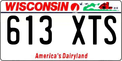 WI license plate 613XTS