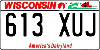 WI license plate 613XUJ