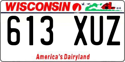 WI license plate 613XUZ