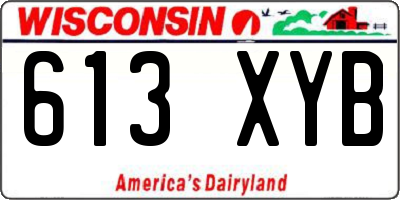 WI license plate 613XYB
