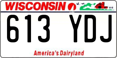 WI license plate 613YDJ
