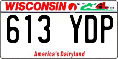 WI license plate 613YDP