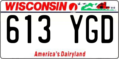 WI license plate 613YGD