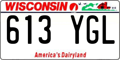 WI license plate 613YGL
