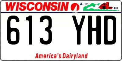 WI license plate 613YHD