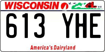 WI license plate 613YHE