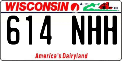 WI license plate 614NHH
