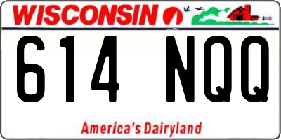 WI license plate 614NQQ