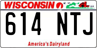 WI license plate 614NTJ