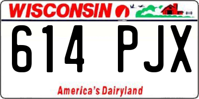 WI license plate 614PJX