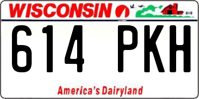 WI license plate 614PKH