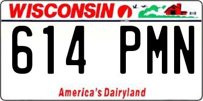 WI license plate 614PMN