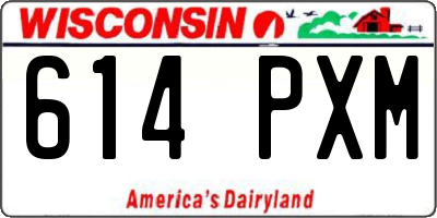WI license plate 614PXM
