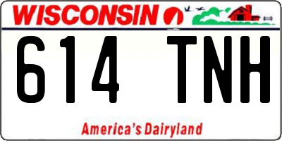 WI license plate 614TNH