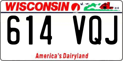 WI license plate 614VQJ