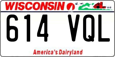 WI license plate 614VQL