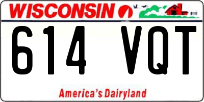 WI license plate 614VQT