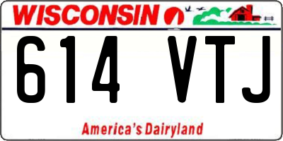 WI license plate 614VTJ