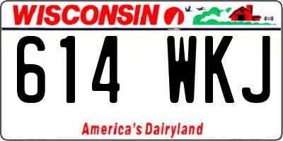 WI license plate 614WKJ