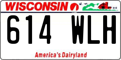 WI license plate 614WLH