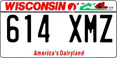 WI license plate 614XMZ