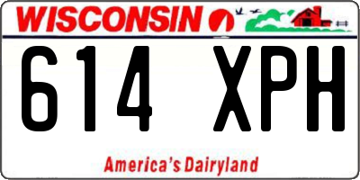 WI license plate 614XPH